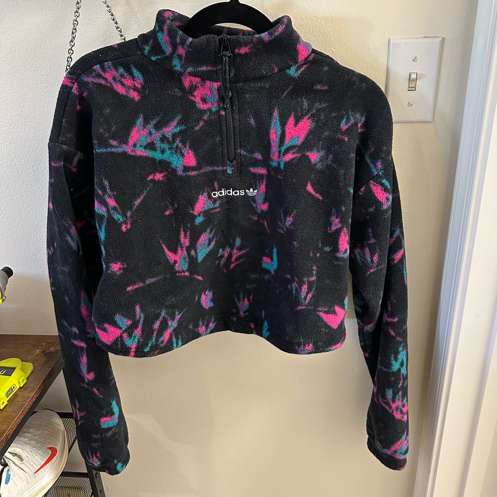 Adidas cropped fleece